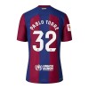 Oficiální Fotbalový Dres FC Barcelona Pablo Torre 32 Domácí 2023-24 pro Děti